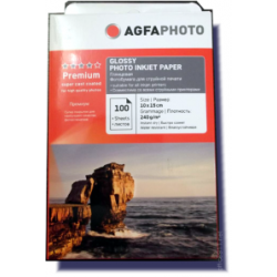 Фотобумага для струйной печати суперглянцевая (13х18) , 260 г/м2, 100л, AGFA